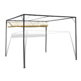 NNEVL Garden Gazebo with Retractable Roof Canopy