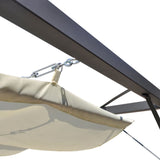 NNEVL Garden Gazebo with Retractable Roof Canopy