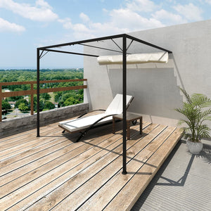 NNEVL Garden Patio Awning Sun Shade Canopy Wall Gazebo