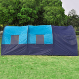 NNEVL Camping Tent Fabric 6 Persons Dark Blue and Blue