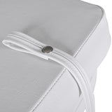 NNEVL Boat Seat Foldable Backrest With Blue-white Pillow 41 x 36 x 48 cm