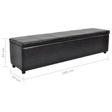 NNEVL Storage Bench Black Large Size