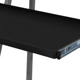 NNEVL Computer Desk With Pull-out Keyboard Tray and Top Shelf Black
