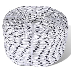 NNEVL Braided Rope Coil Boat Line Polyester 6 mm x 50 m