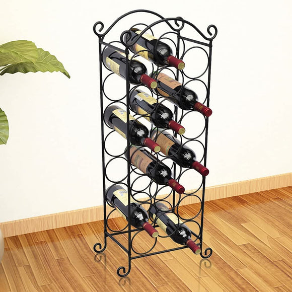 NNEVL Wine Rack for 21 Bottles Metal