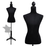 NNEVL Ladies Bust Display Black Female Dressmakers Dummy Mannequin