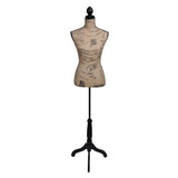 NNEVL Ladies Bust Display Bust Brown Black Jute Female Dressmakers Dummy Mannequin Display