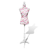 NNEVL Ladies Bust Display Mannequin Cotton White With Rose