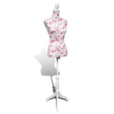 NNEVL Ladies Bust Display Mannequin Cotton White With Rose