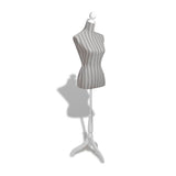 NNEVL Ladies Bust Display Mannequin Linen With Stripes