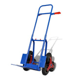 NNEVL Folding Sack Truck with 6 Wheels Blue