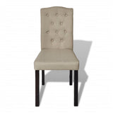 NNEVL Dining Chairs 4 pcs Camel Fabric