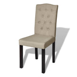 NNEVL Dining Chairs 4 pcs Camel Fabric