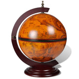 NNEVL Tabletop Globe Bar Wine Stand Eucalyptus Wood