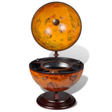 NNEVL Tabletop Globe Bar Wine Stand Eucalyptus Wood