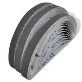 NNEVL Airpress Pneumatic Sand Belts 30 Pcs 10 x grit 60. 10 x grit 80. 10 x grit 120 10mm x 330 mm