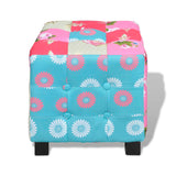 NNEVL Patchwork Foot Stool Hocker Pastoralism Style Quality