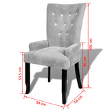 NNEVL Armchair Silver Velvet