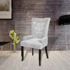 NNEVL Armchair Silver Velvet