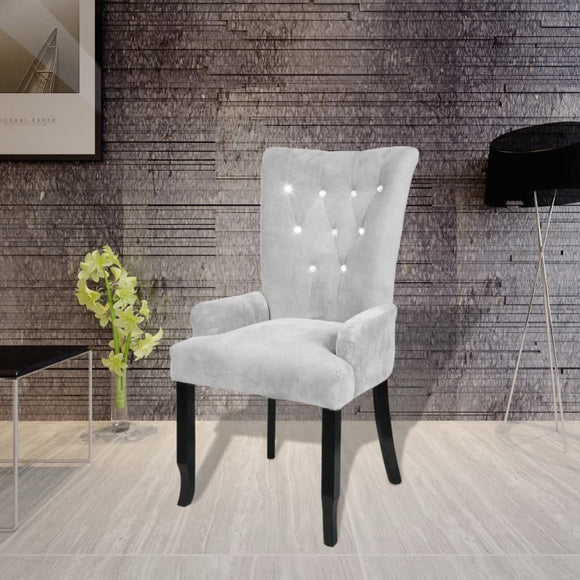 NNEVL Armchair Silver Velvet