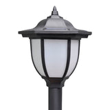 NNEVL Chain Fence with Solar Lights Two LED Lamps Two Poles