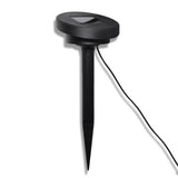 NNEVL Solar Bowl 3 LED Garden Lights with Spike Anchors & Solar Panel