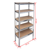 NNEVL Storage Rack Garage Storage Shelf 10pcs