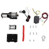 NNEVL Electric Winch 1360 KG with Plate Roller Fairlead