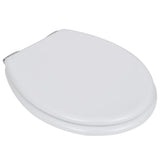 NNEVL Toilet Seats with Soft Close Lids MDF White