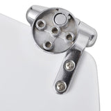 NNEVL Toilet Seats with Soft Close Lids MDF White
