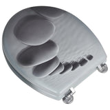NNEVL WC Toilet Seat MDF Lid Stones