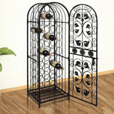 NNEVL Wine Rack for 45 Bottles Metal