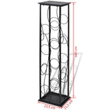 NNEVL Wine Rack for 8 Bottles Metal