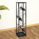 NNEVL Wine Rack for 8 Bottles Metal