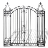 NNEVL Ornamental Garden Gate Wrought Iron 122x20.5x134 cm