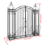 NNEVL Ornamental Garden Gate Wrought Iron 122x20.5x134 cm