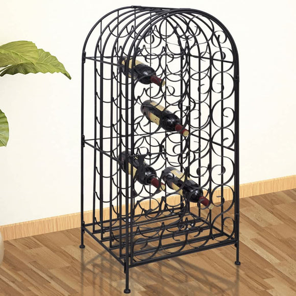 NNEVL Wine Rack for 35 Bottles Metal