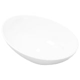 NNEVL Luxury Ceramic Basin Oval-shaped Sink White 40 x 33 cm