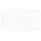 NNEVL Luxury Ceramic Basin Rectangular Sink White 71 x 39 cm