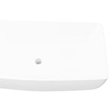 NNEVL Luxury Ceramic Basin Rectangular Sink White 71 x 39 cm