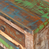 NNEVL End Table with 1 Drawer 1 Door Reclaimed Wood