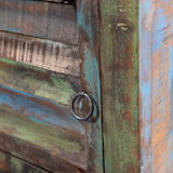 NNEVL End Table with 1 Drawer 1 Door Reclaimed Wood