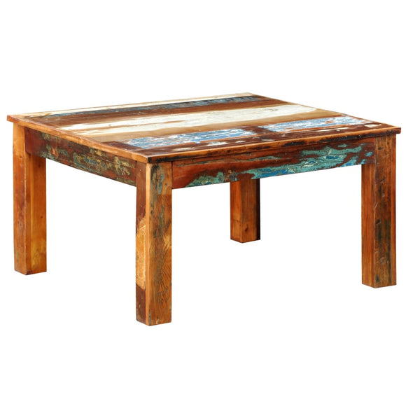NNEVL Coffee Table Square Reclaimed Wood