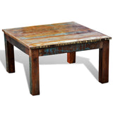 NNEVL Coffee Table Square Reclaimed Wood