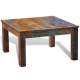 NNEVL Coffee Table Square Reclaimed Wood