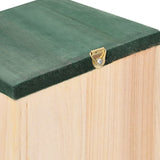 NNEVL Bird House Nesting Box Wood 4 pcs