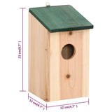 NNEVL Bird House Nesting Box Wood 4 pcs