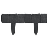 NNEVL Plastic Garden / Lawn Fence Stone Look 41 pcs 10 m