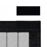 NNEVL Insect Door Curtain 210 x 100 cm 2 pcs Magnet Black