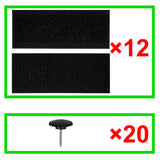NNEVL Insect Door Curtain 210 x 100 cm 2 pcs Magnet Black